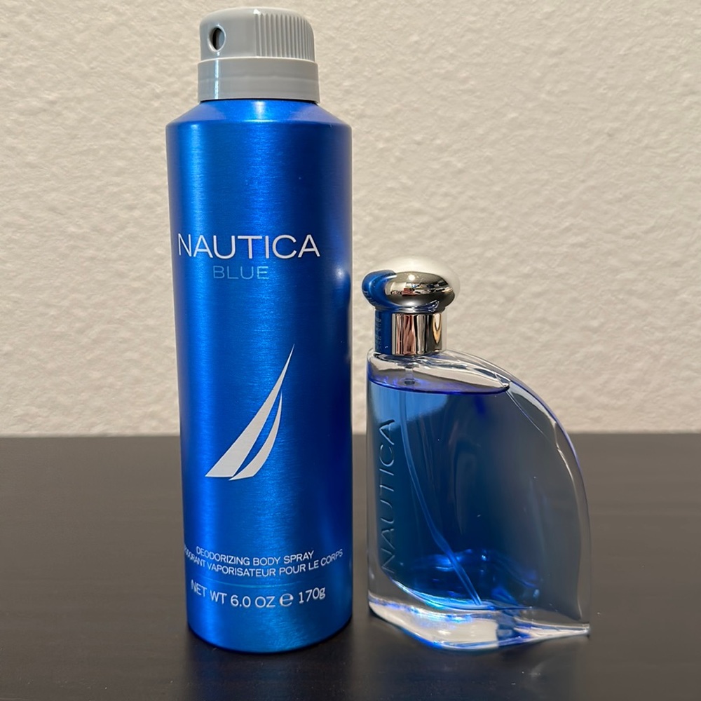 Men’s Náutica Blue body spray and cologne